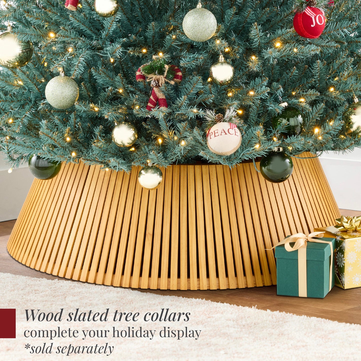 Pre-Lit Premium Artificial Nordic Fir Christmas Tree w/ 2-in-1 Twinkle LEDs