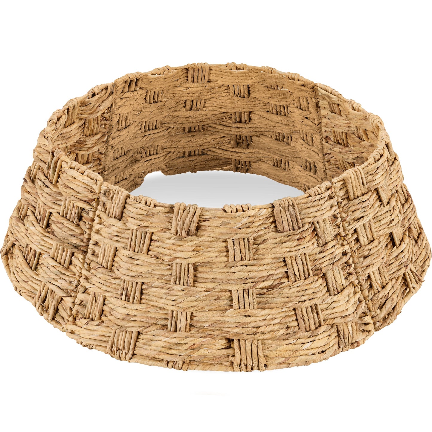 Basket Woven Hyacinth Christmas Holiday Tree Collar - 42in