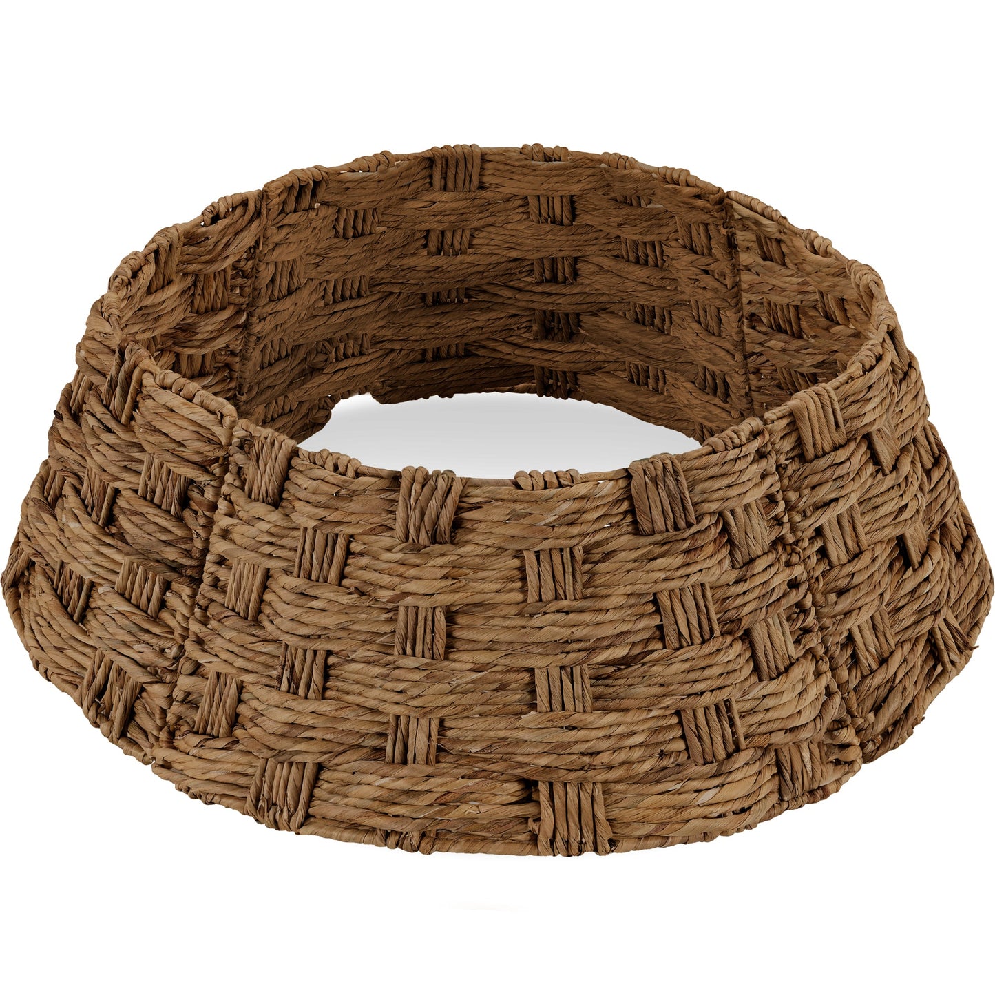 Basket Woven Hyacinth Christmas Holiday Tree Collar - 42in