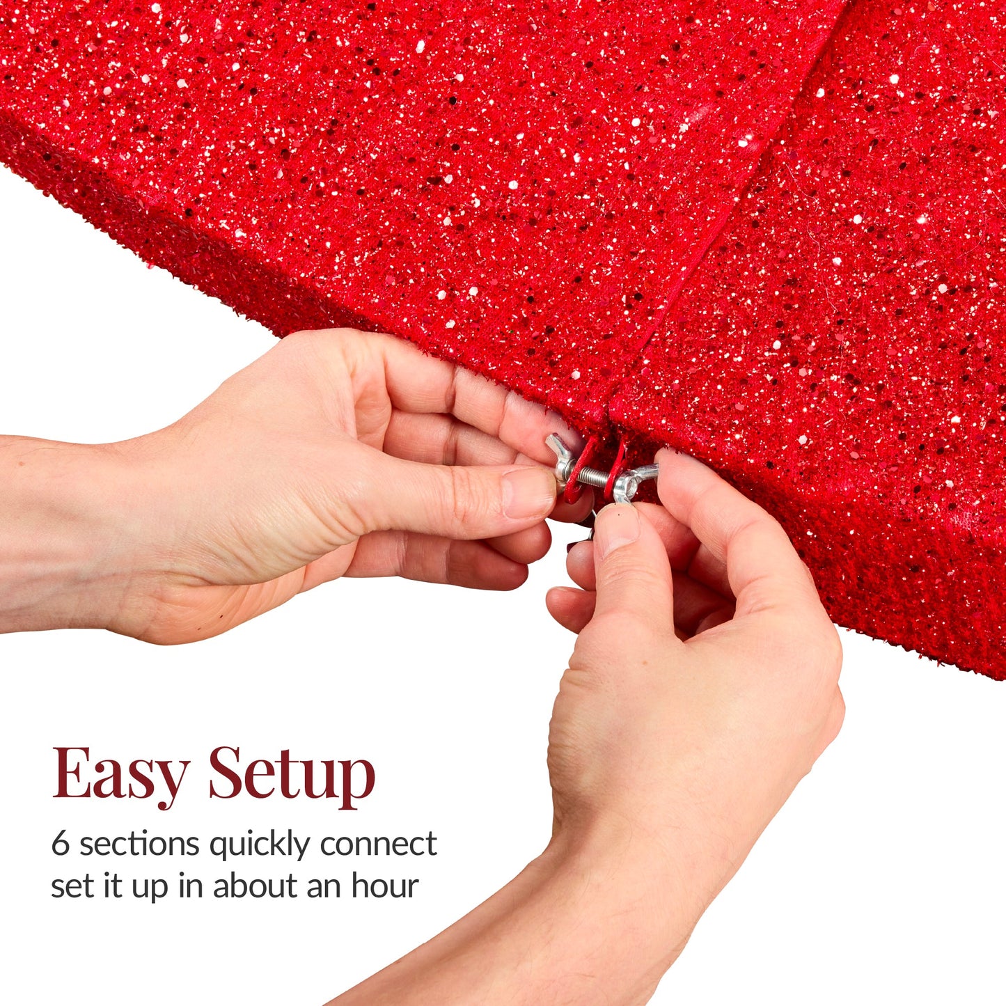 Large Outdoor Christmas Lighted Archway Decoration, 9.5ft w/330 LED Lights