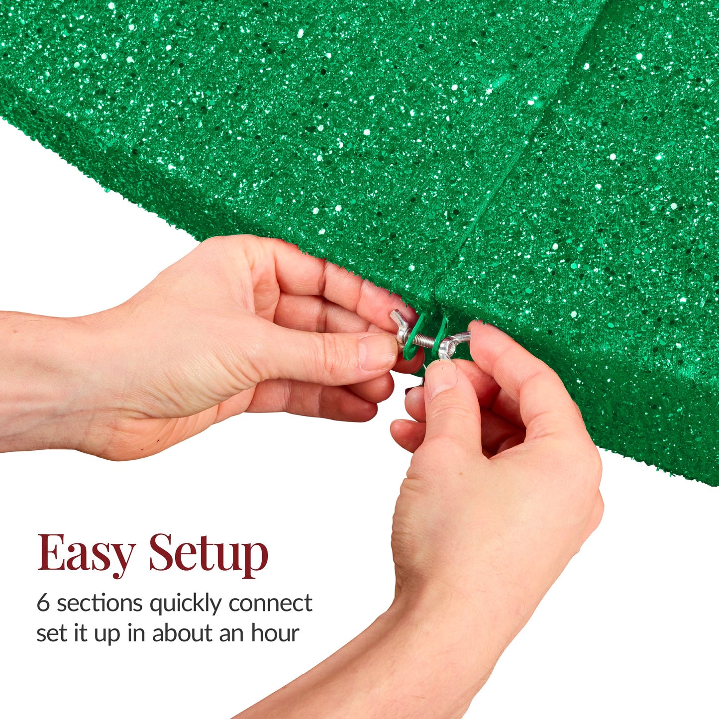 Large Outdoor Christmas Lighted Archway Decoration, 9.5ft w/330 LED Lights