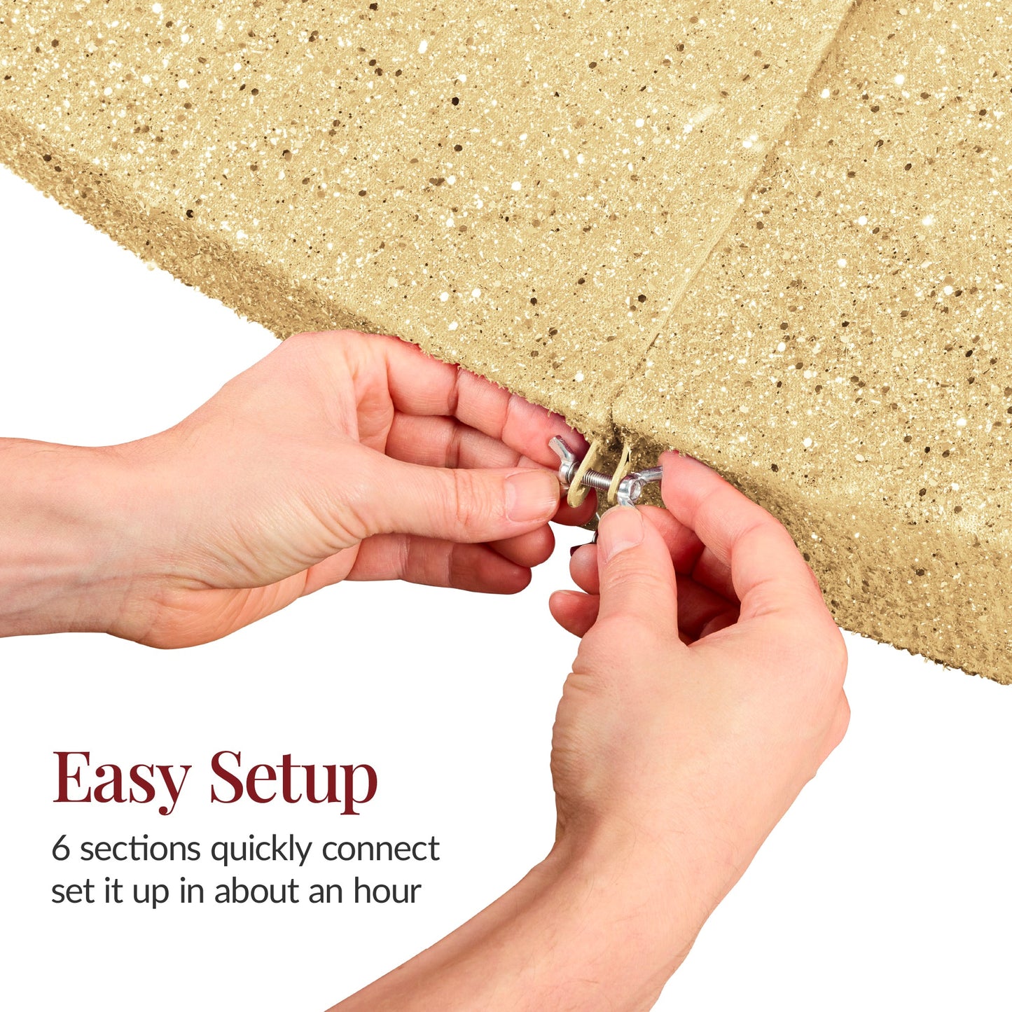 Large Outdoor Christmas Lighted Archway Decoration, 9.5ft w/330 LED Lights