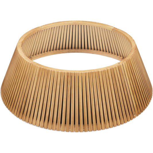 Christmas Tree Collar, Solid Wood Slatted Tree Accessory - 36in