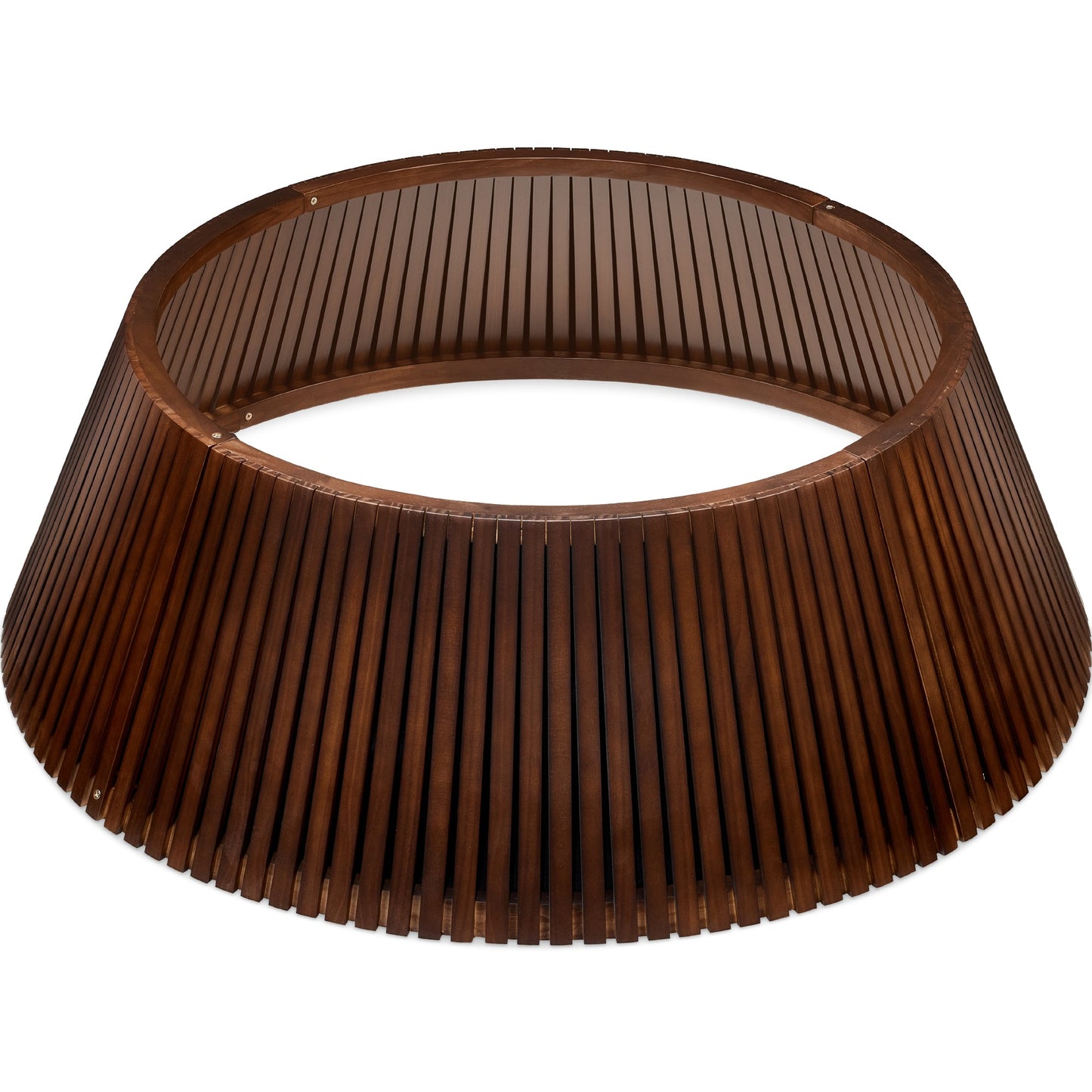 Christmas Tree Collar, Solid Wood Slatted Tree Accessory - 42in