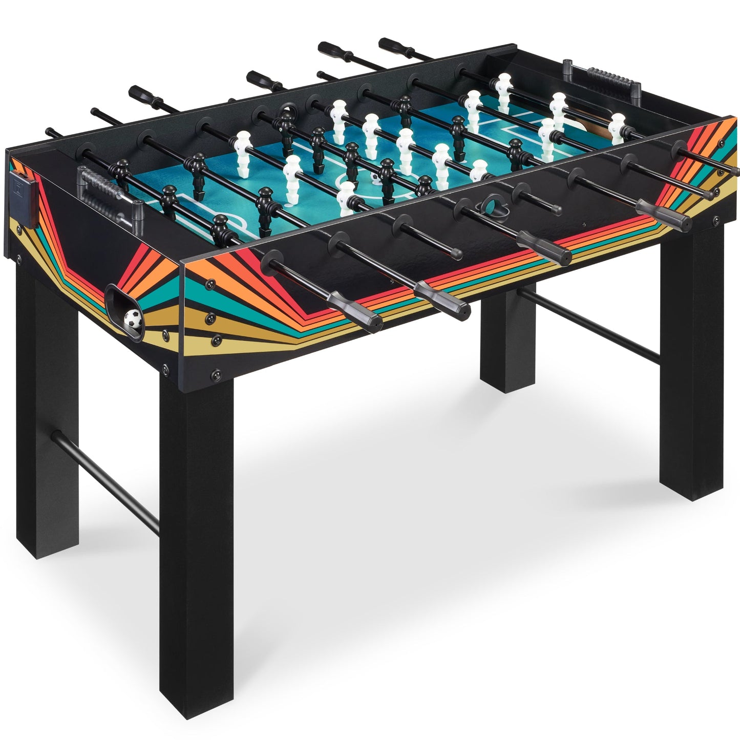 Large Full-Size Foosball Table w/ 2 Balls, 2 Cup Holders - 54in