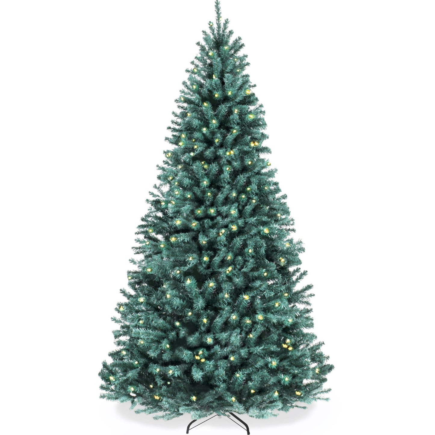 Pre-Lit Artificial Blue Spruce Christmas Tree, w/Easy Assembly