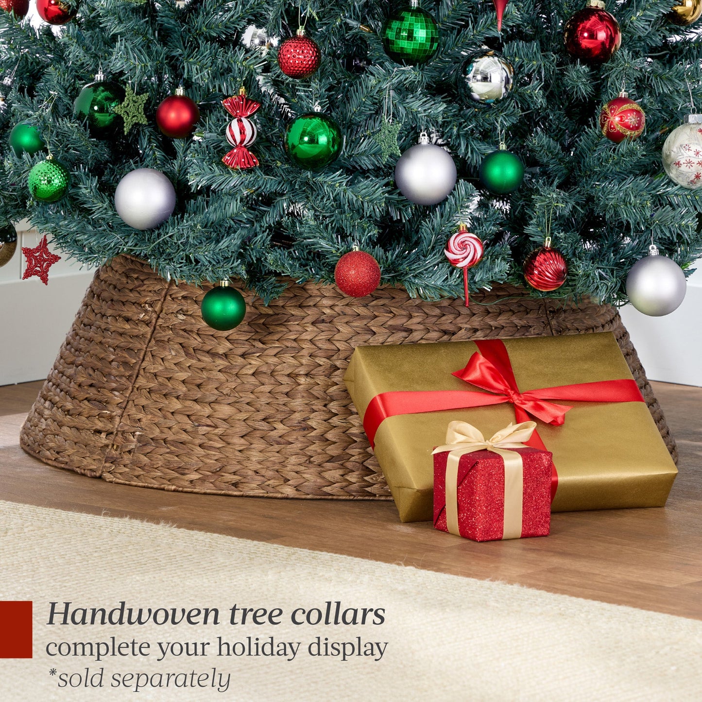 Unlit Artificial Blue Spruce Christmas Tree, w/Easy Assembly