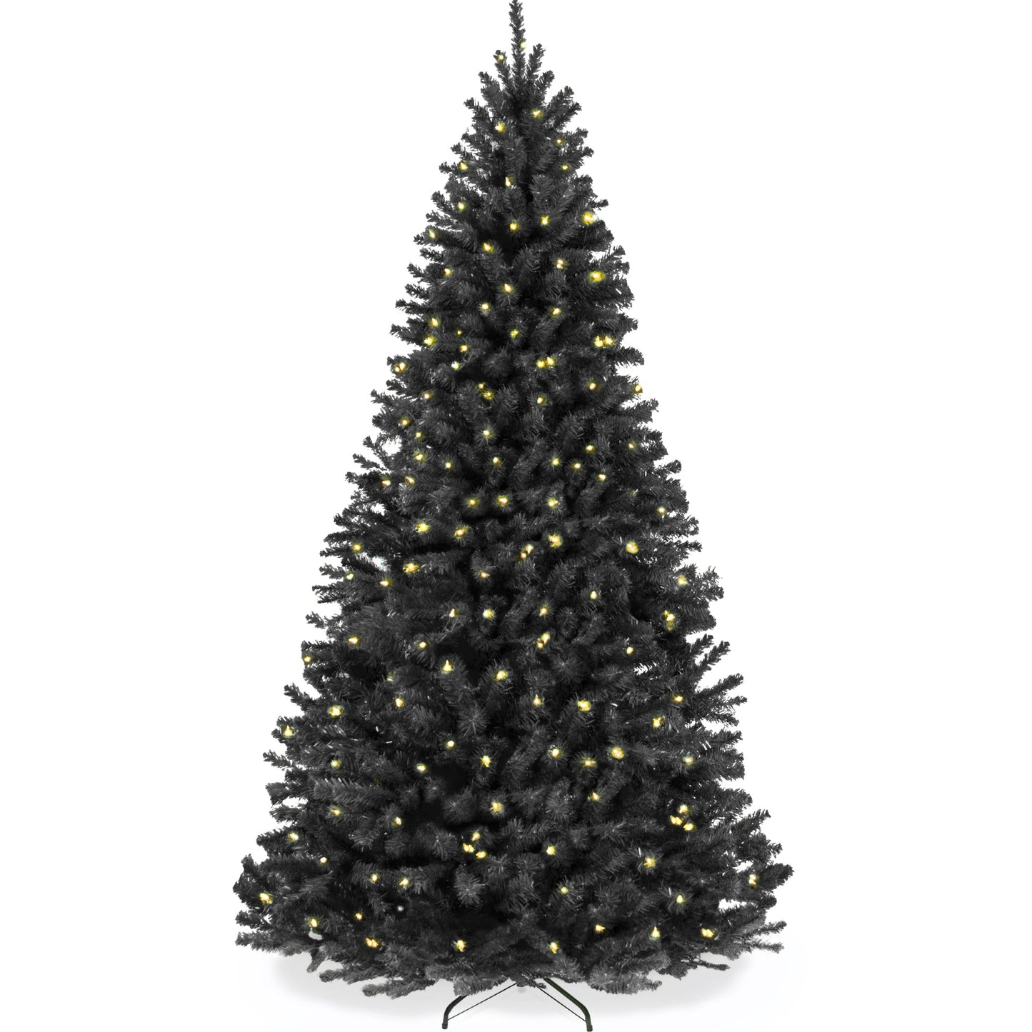 Pre-Lit Artificial Black Spruce Christmas Tree, w/Easy Assembly