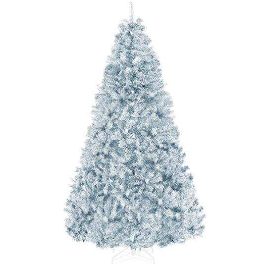 Artificial Ice Blue Christmas Tree, Unlit Pine Design w/Easy Assembly