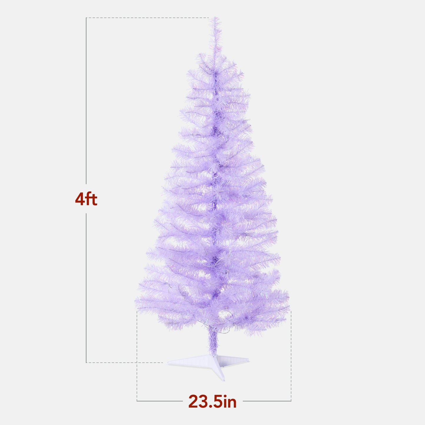 Pre-lit Colorful Mini Spruce Christmas Tree w/ LED Lights - 4ft