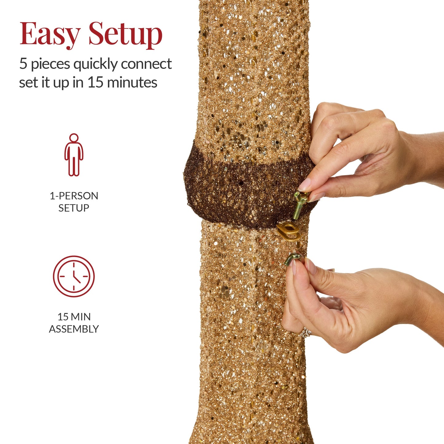 Pre-lit 6ft Christmas Lamppost Decoration with Lighted Bow