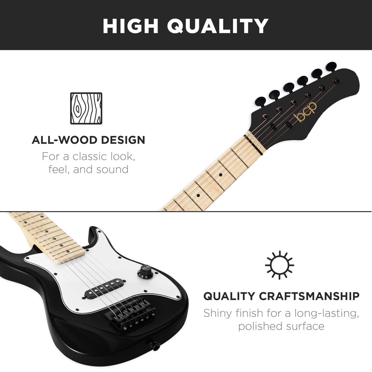 Kids Electric Guitar Beginner Starter Kit w/ 5W Amplifier - 30 in