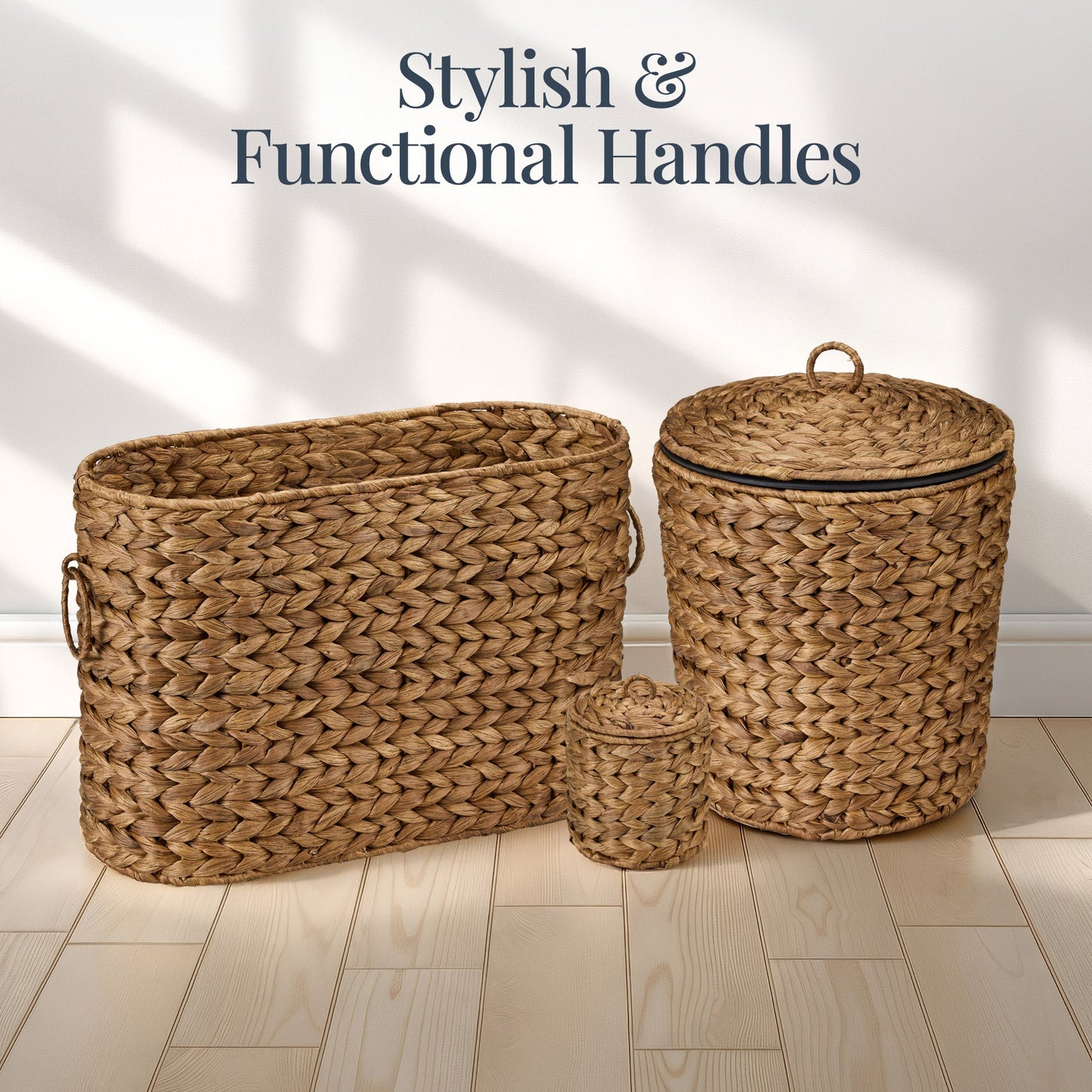 6-Piece Water Hyacinth Bathroom Set