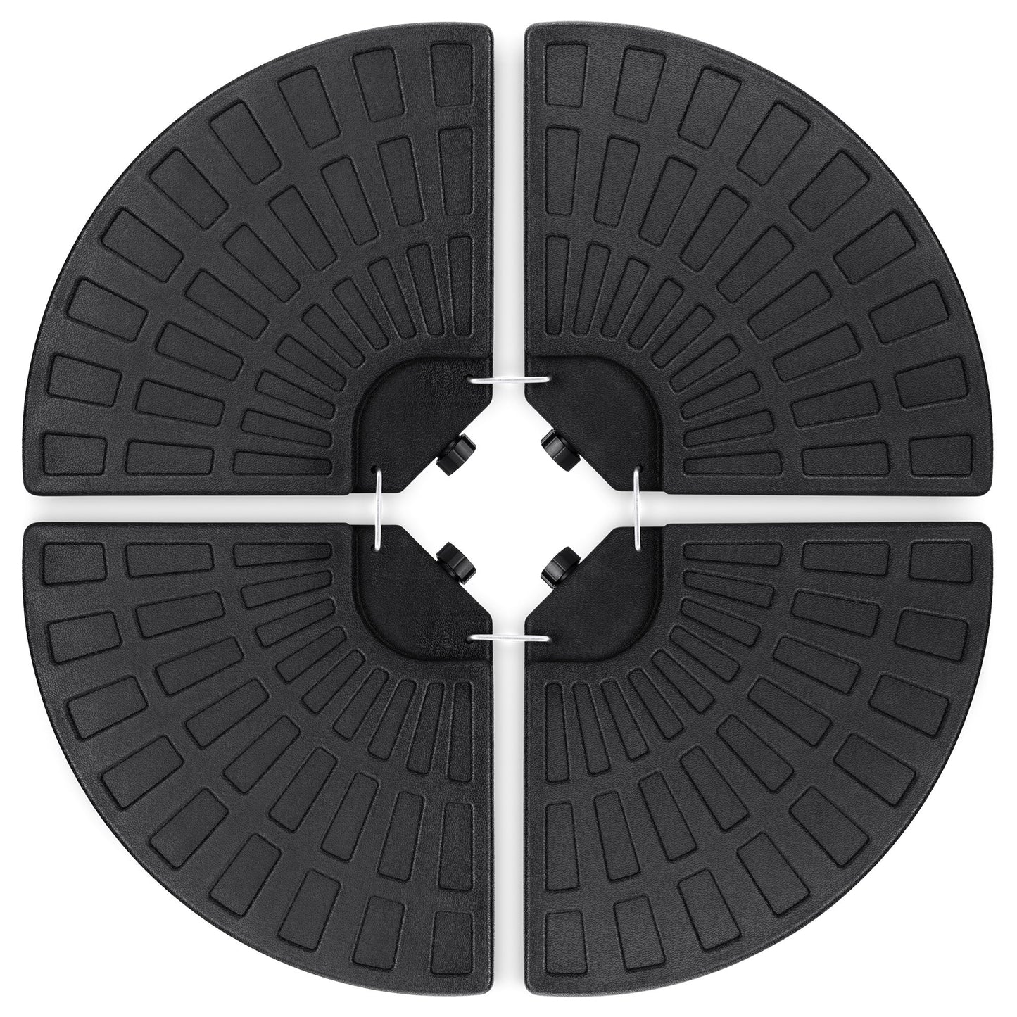 4-Piece Cantilever Offset Patio Umbrella Base Stand w/ Carry Handles