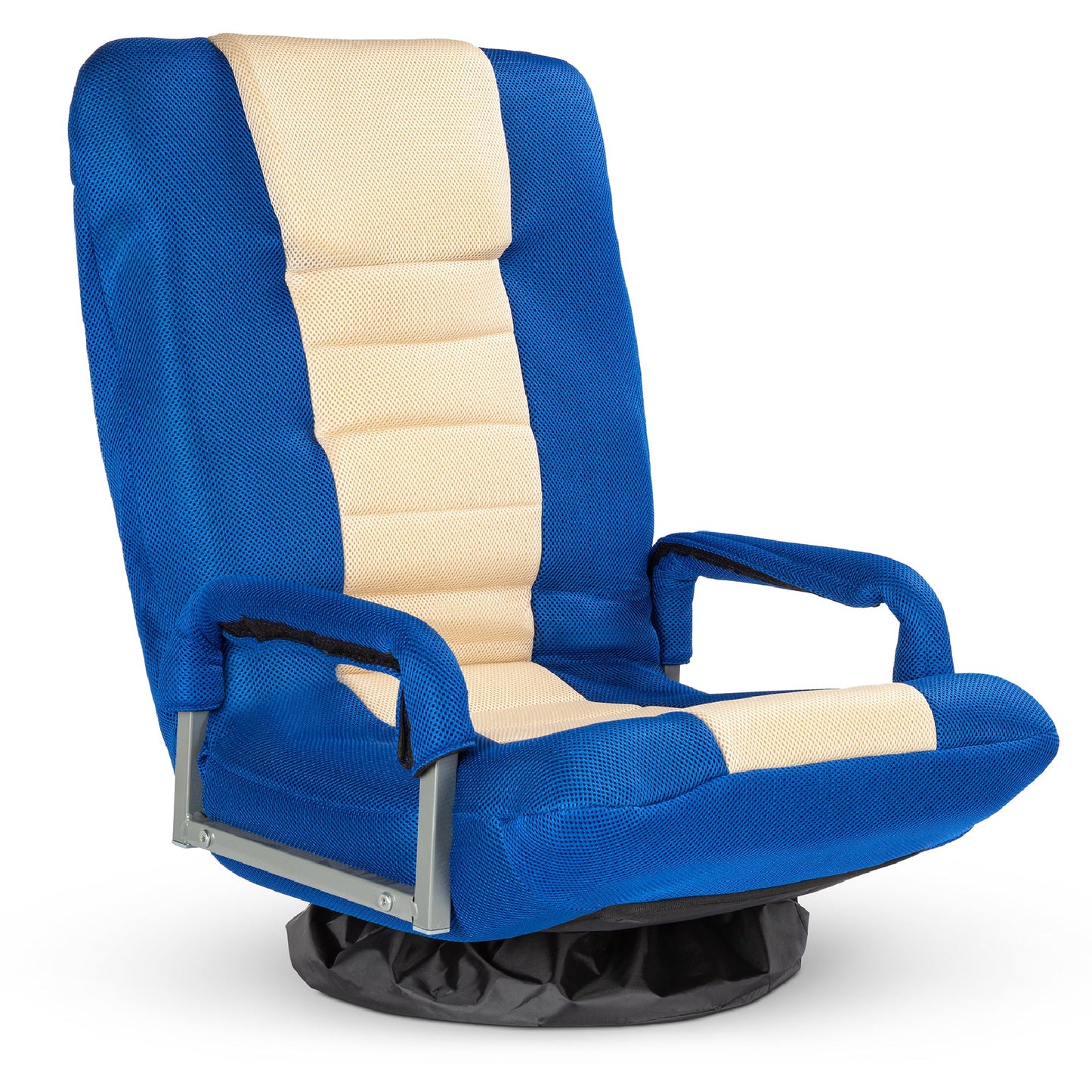 Gaming Floor Chair w/ 360-Degree Swivel, Armrest, Adjustable Backrest
