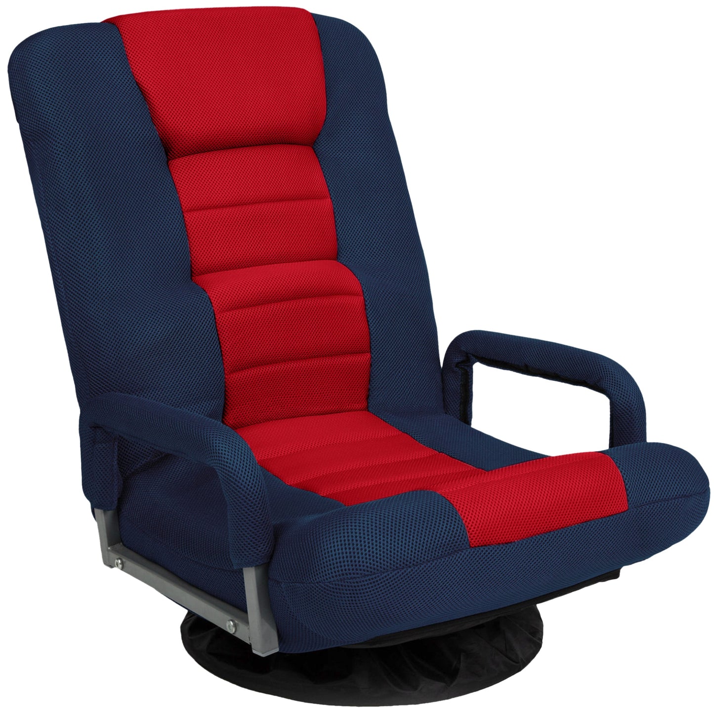 Gaming Floor Chair w/ 360-Degree Swivel, Armrest, Adjustable Backrest