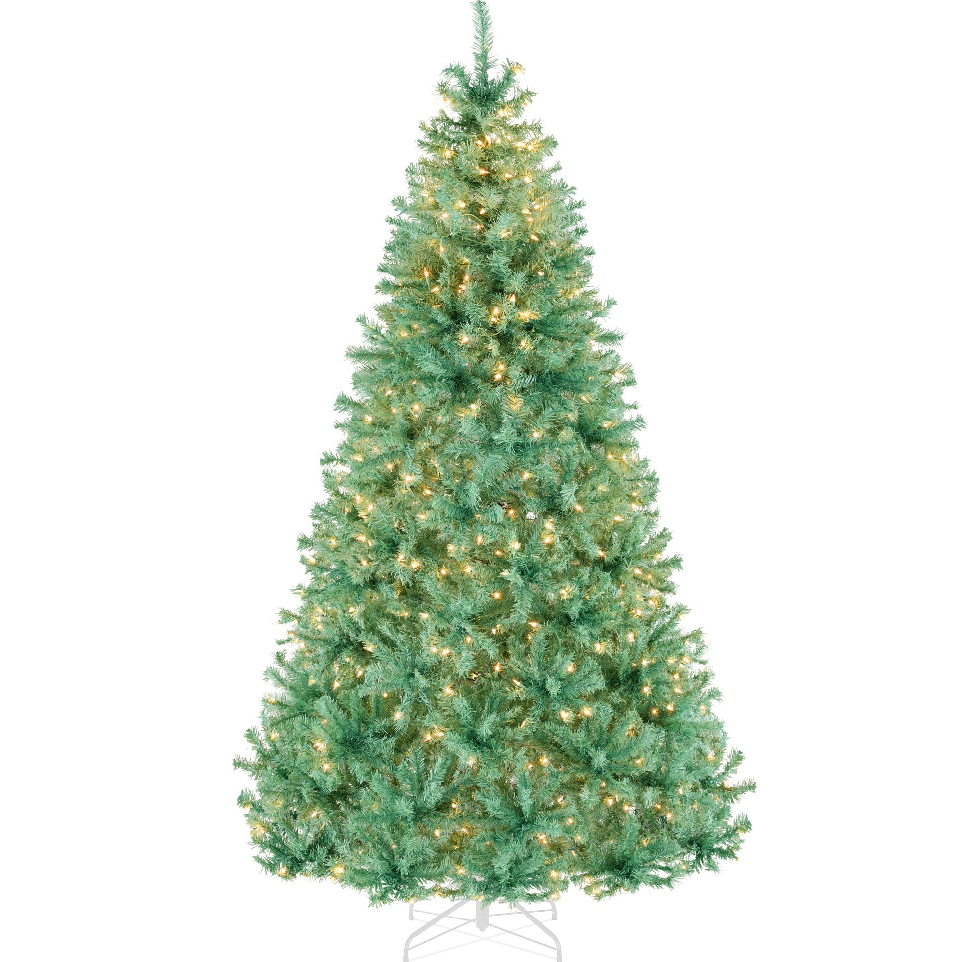 Pre-Lit Artificial Sage Green Christmas Tree w/ Incandescent Lights