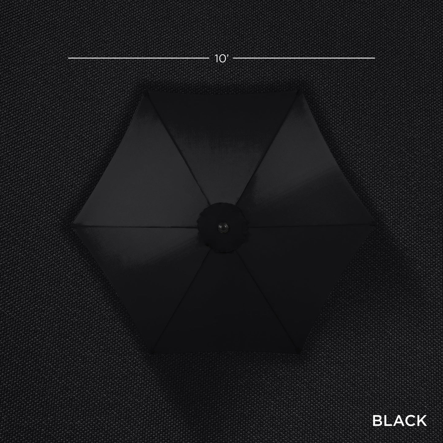 Outdoor Woodgrain Pattern Patio Umbrella Decoration w/ Tilt, Crank - 10ft