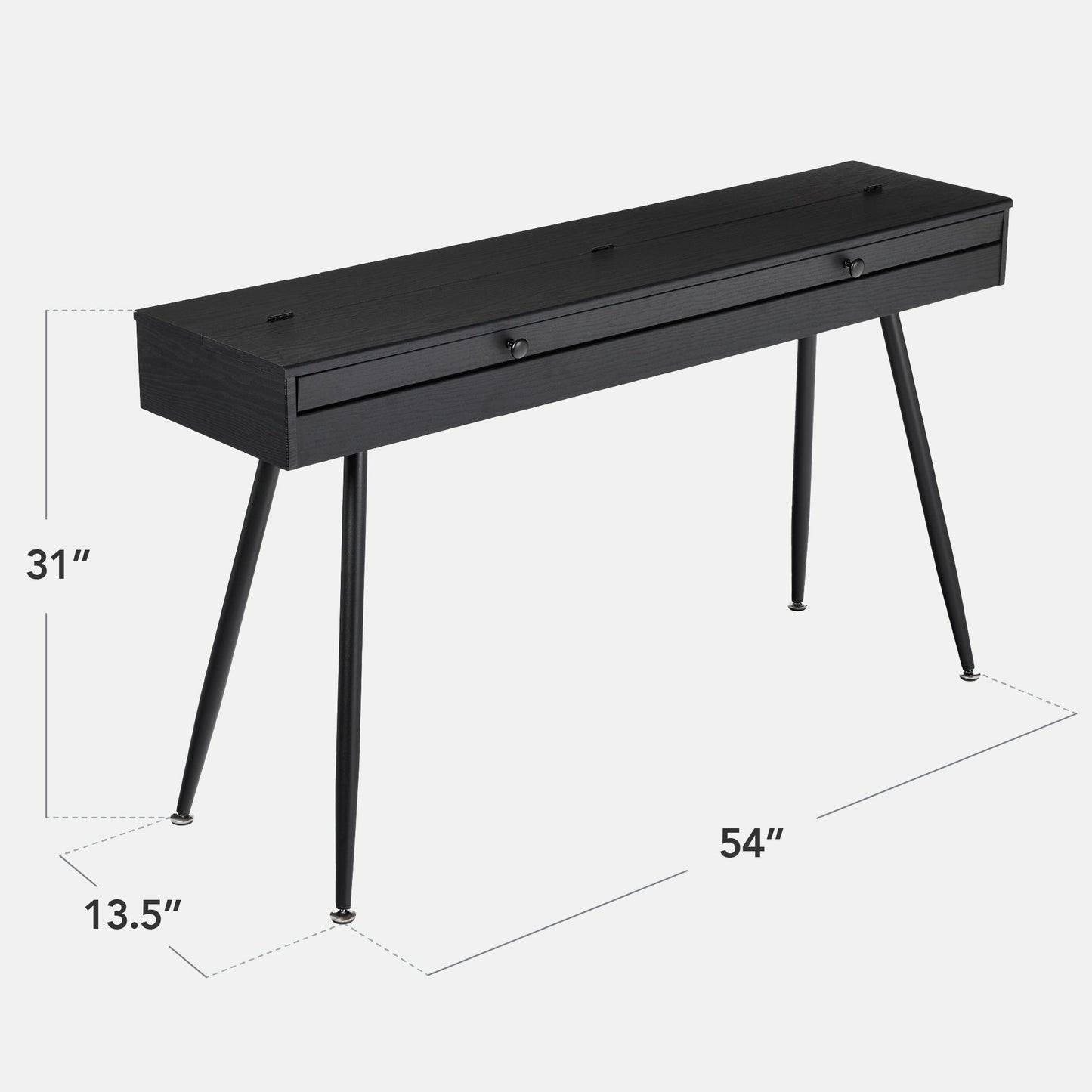 Modern 88 Key Fully Weighted Desk Style Digital Piano w/ Metal Legs