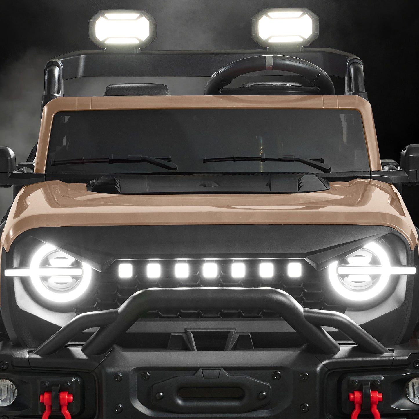 24V 2-Seater Electric Ride-On Car Truck w/ Parent Control, Bluetooth