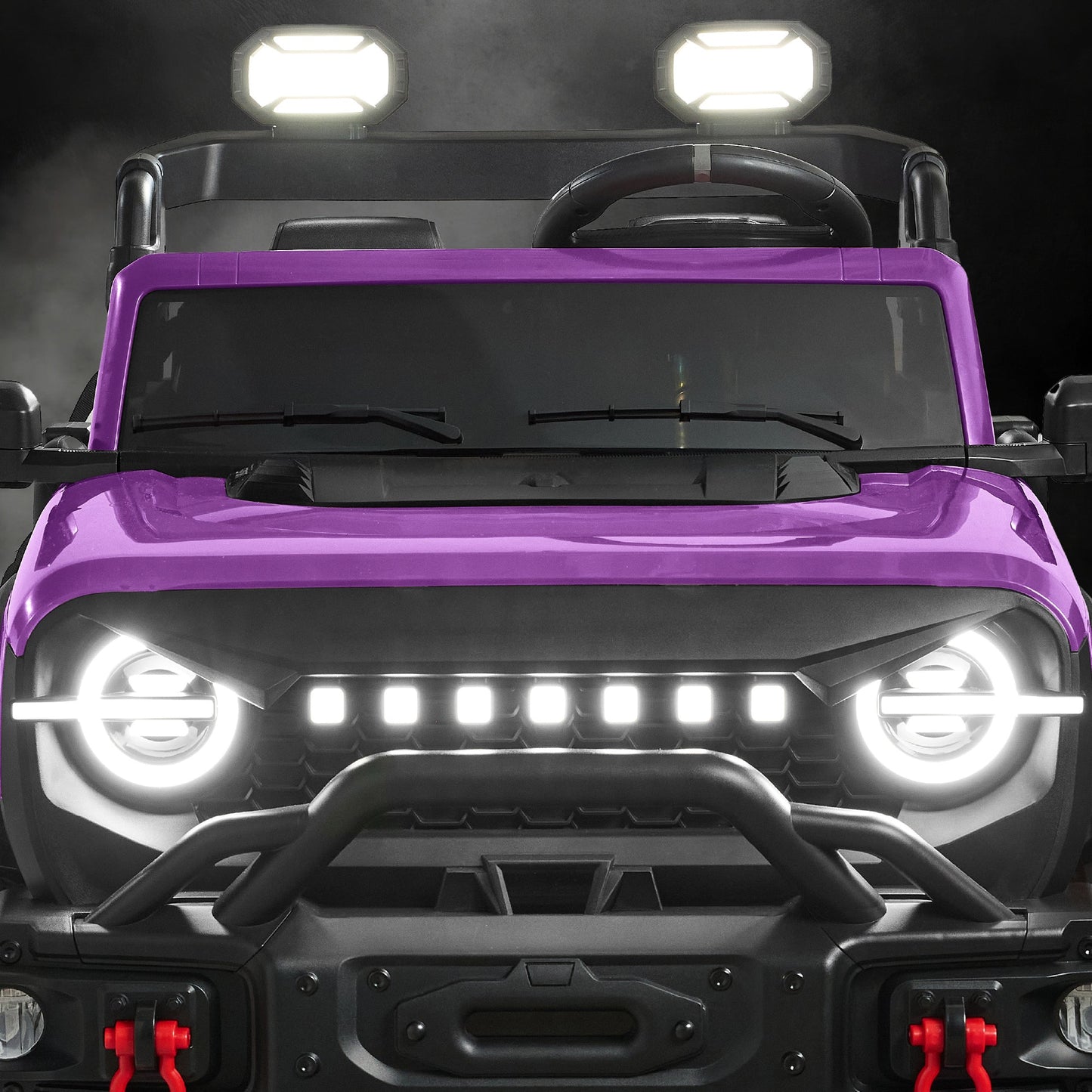 24V 2-Seater Electric Ride-On Car Truck w/ Parent Control, Bluetooth