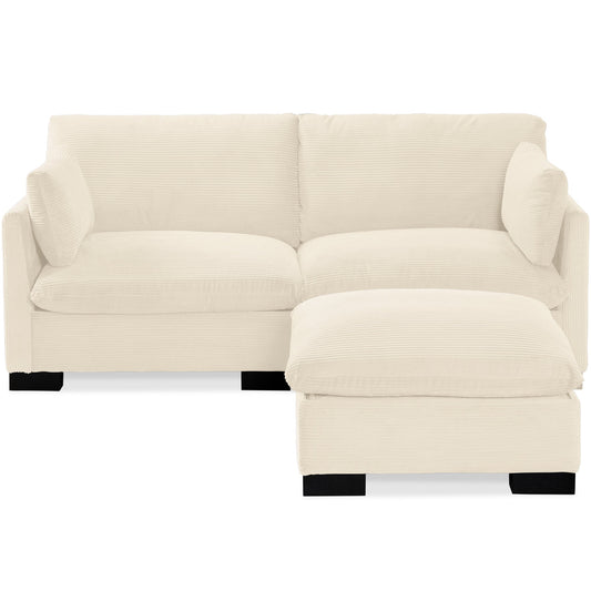 Modular Sectional Pillowtop Sofa w/ Ottoman & Storage  82in