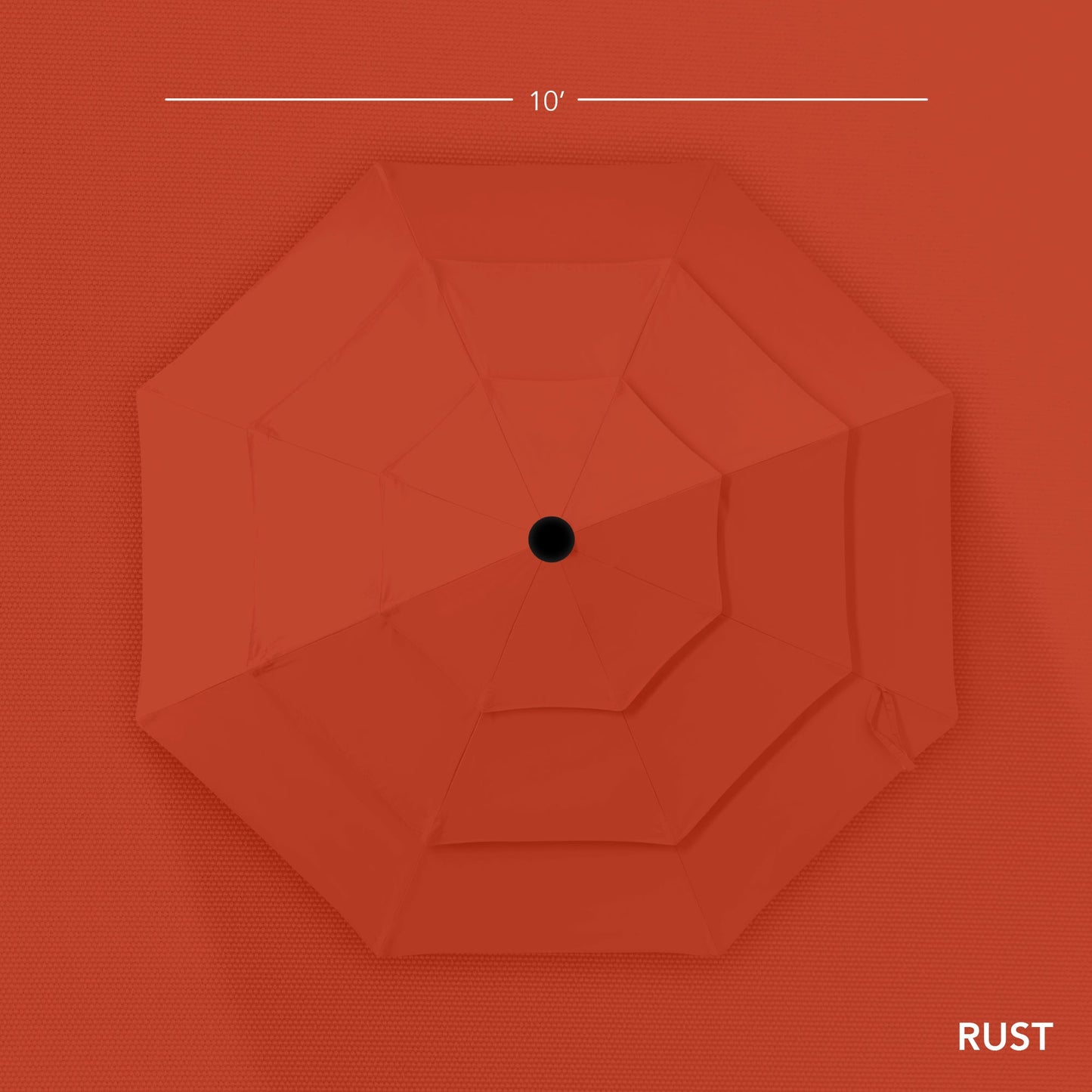 3-Tier Patio Umbrella w/ Tilt Adjustment, Crank - 10ft