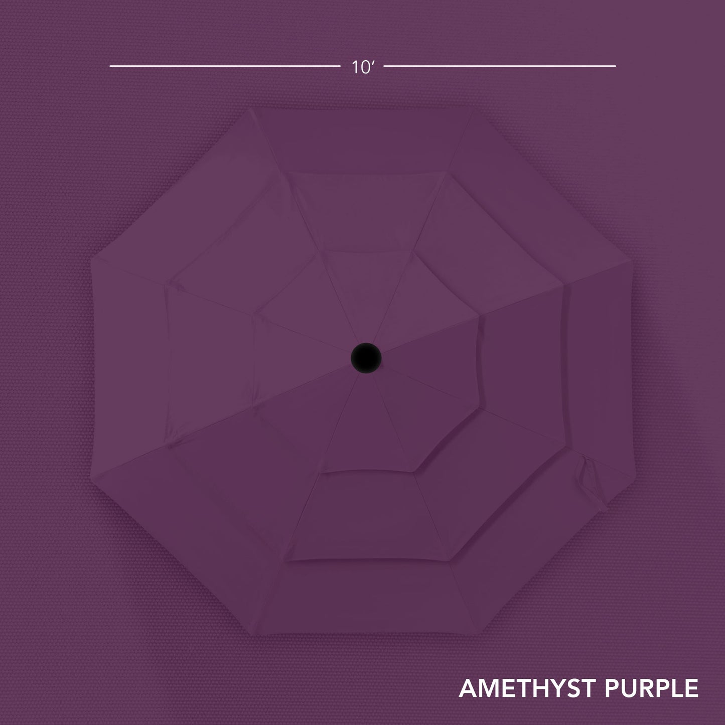 3-Tier Patio Umbrella w/ Tilt Adjustment, Crank - 10ft