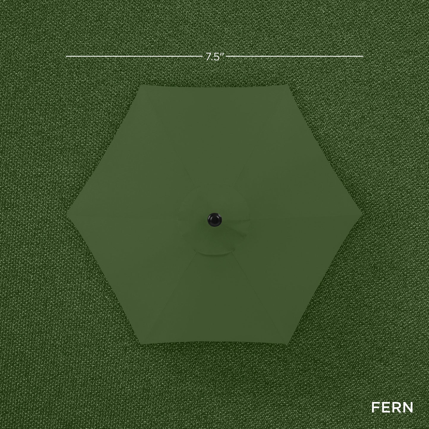 Outdoor Market Patio Umbrella w/ Push Button Tilt, Crank Lift - 7.5ft