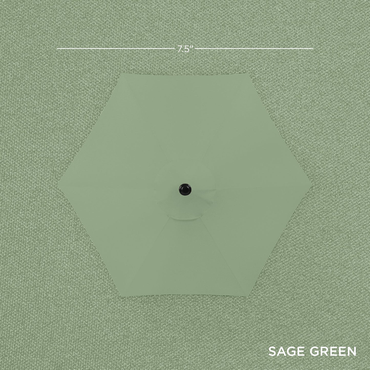 Outdoor Market Patio Umbrella w/ Push Button Tilt, Crank Lift - 7.5ft