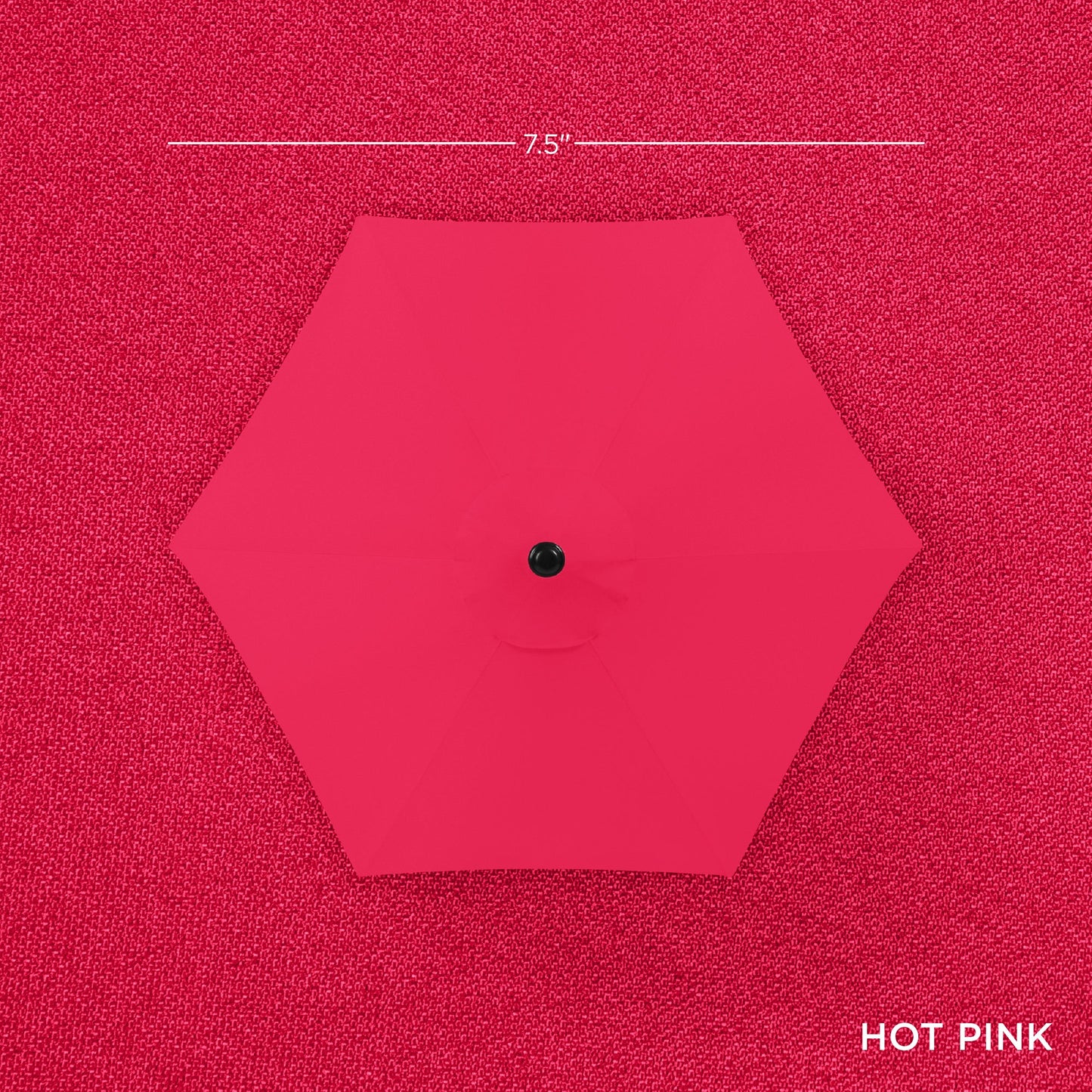 Outdoor Market Patio Umbrella w/ Push Button Tilt, Crank Lift - 7.5ft