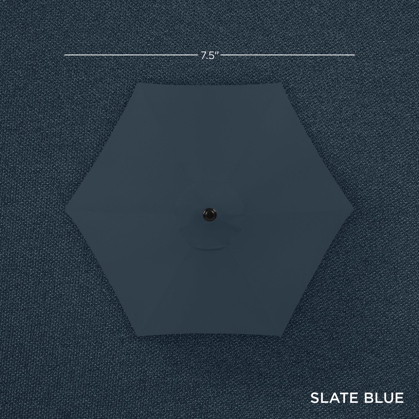 Outdoor Solar Patio Umbrella w/ Push Button Tilt, Crank Lift - 7.5ft