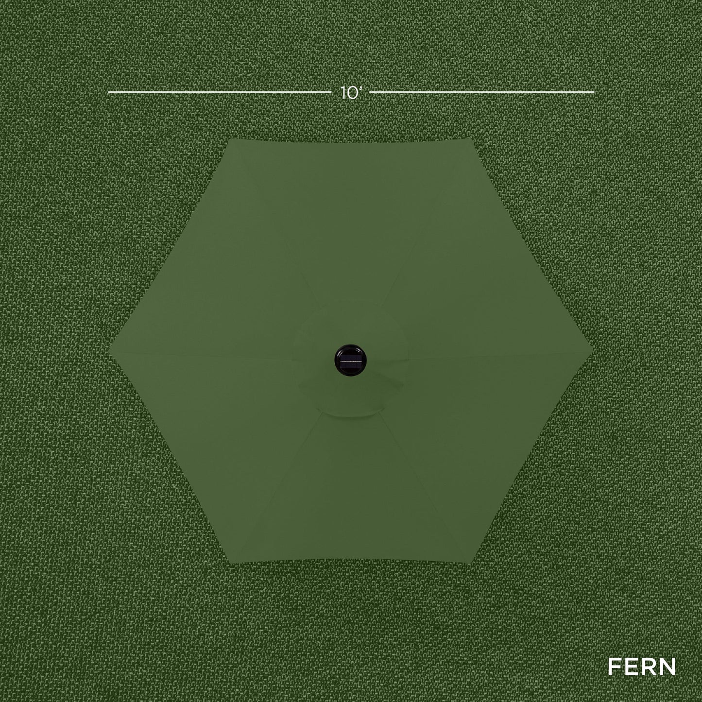 Outdoor Steel Market Patio Umbrella Decoration w/ Tilt, Crank Lift - 10ft