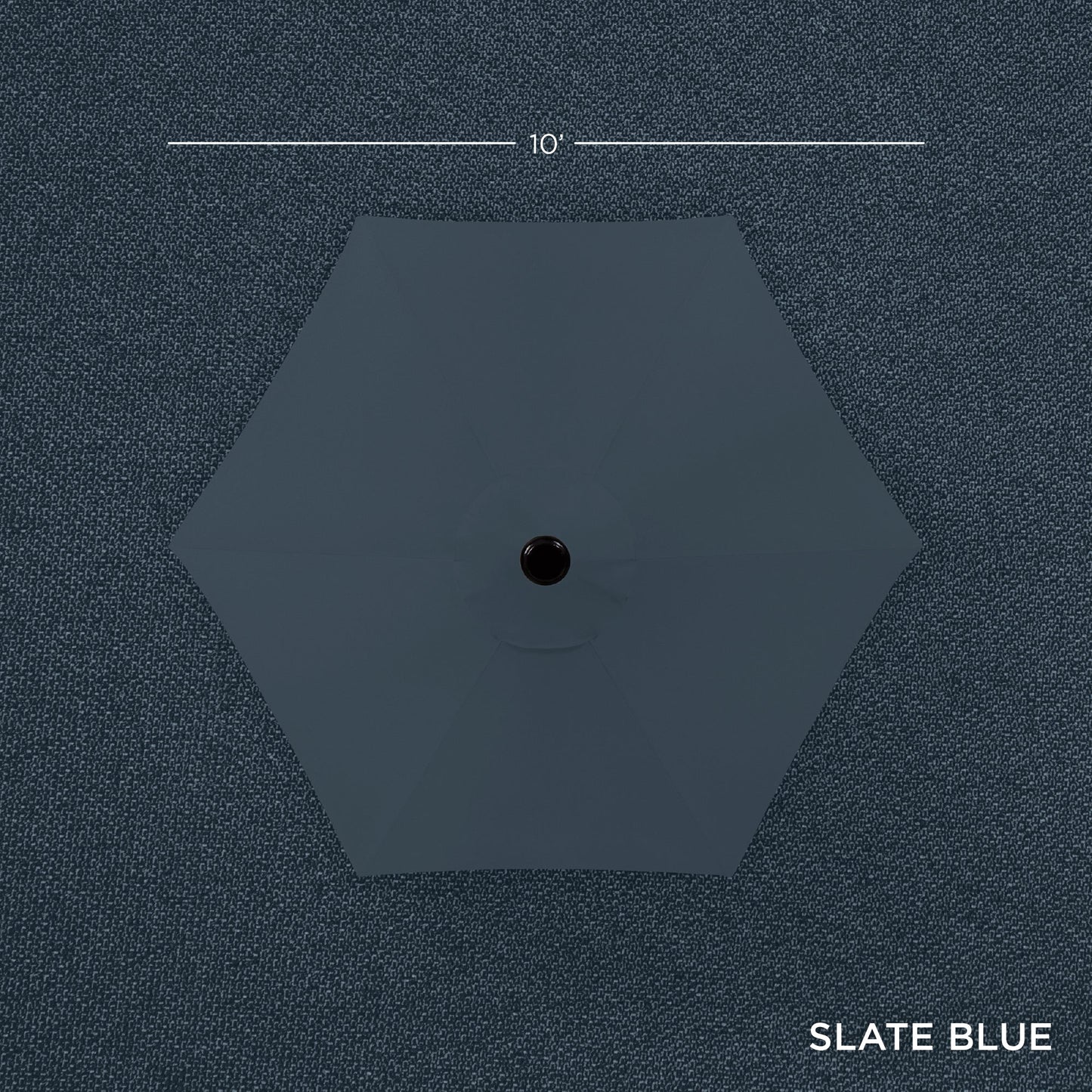 Outdoor Steel Market Patio Umbrella Decoration w/ Tilt, Crank Lift - 10ft