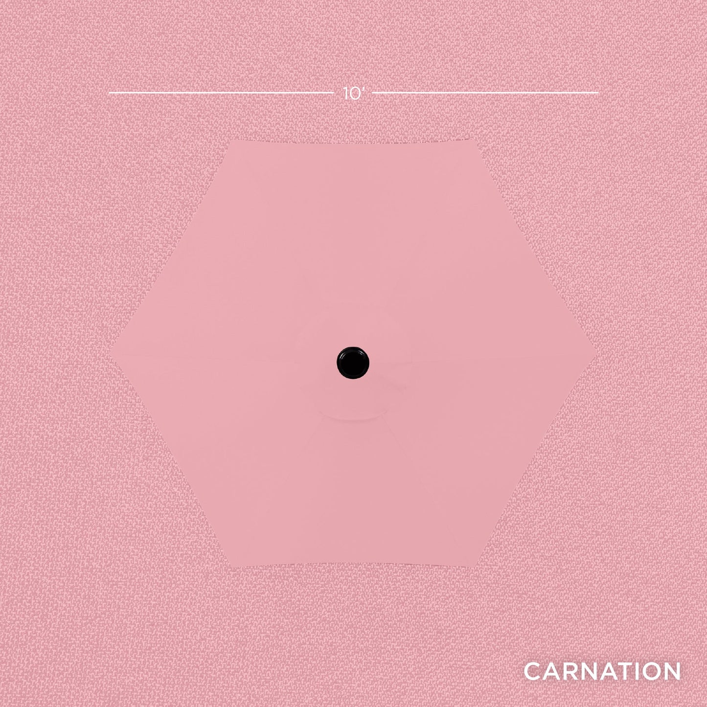 Outdoor Steel Market Patio Umbrella Decoration w/ Tilt, Crank Lift - 10ft