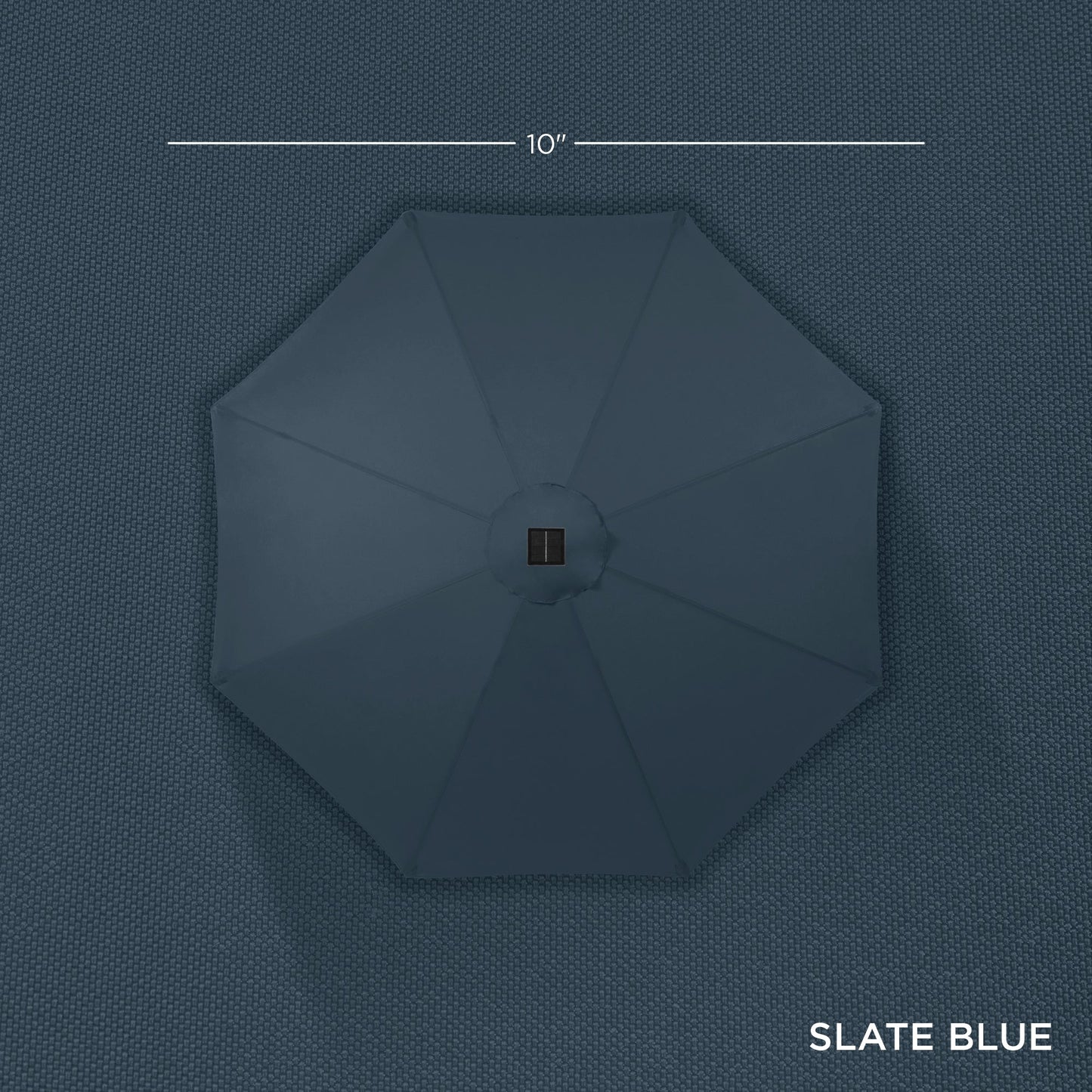 Solar LED Lighted Patio Umbrella w/ Tilt Adjustment, UV-Resistant - 10ft