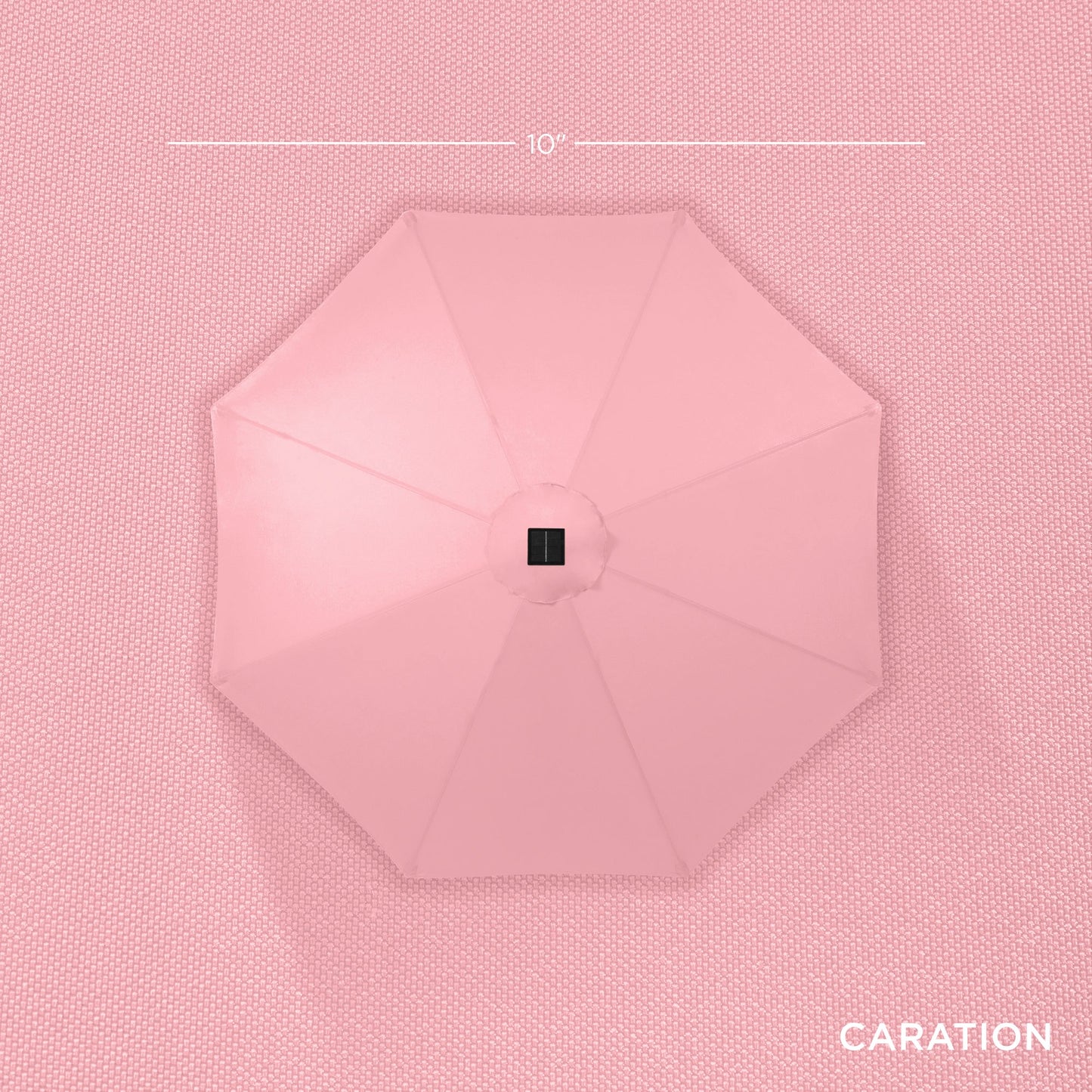 Solar LED Lighted Patio Umbrella w/ Tilt Adjustment, UV-Resistant - 10ft