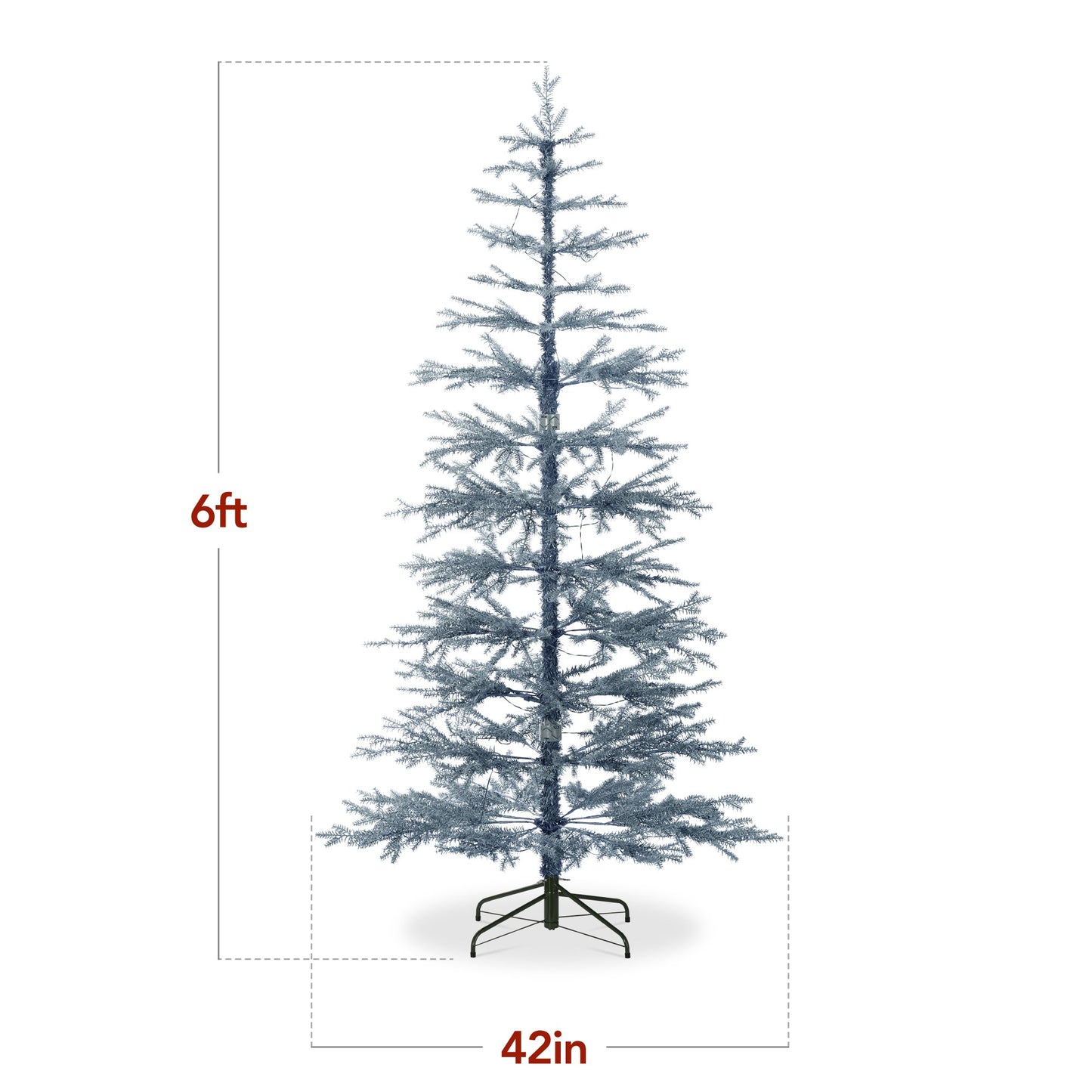 Pre-Lit Sparse Christmas Tree w/ 2-in-1 LED Lights, Cordless Connection