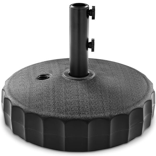 Plastic Patio Umbrella Base Pole Holder Accessory w/ Adjustable Knob