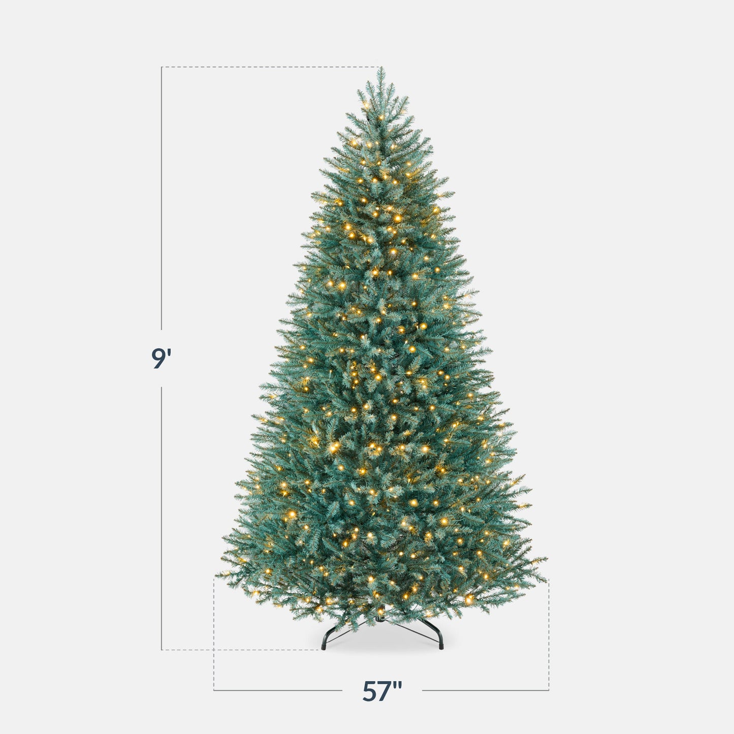 Pre-Lit Premium Artificial Nordic Fir Christmas Tree w/ 2-in-1 Twinkle LEDs
